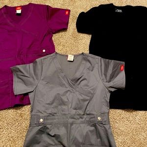 3 BRAND NEW SCRUB TOPS